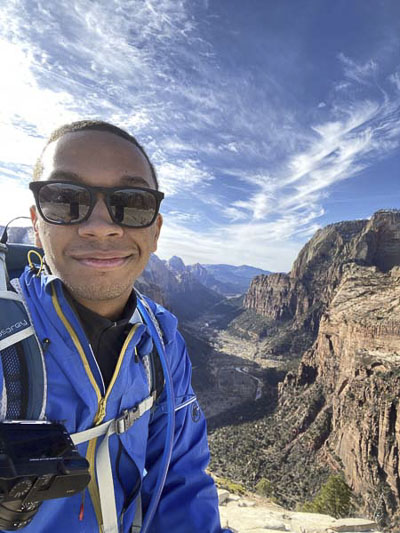 The author in Zion National Park, Utah
