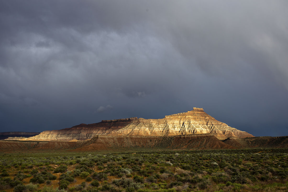 A particularly scenic rock formation we passed on the drive out of Vegas.