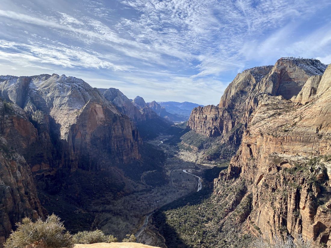 Zion Canyon, viewed from atop Angels Landing